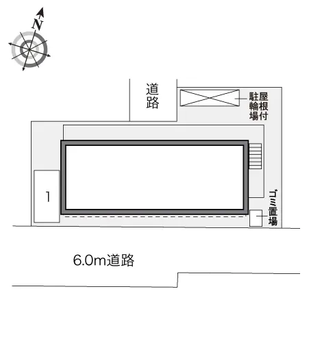 ★手数料０円★大阪市平野区加美北３丁目 月極駐車場